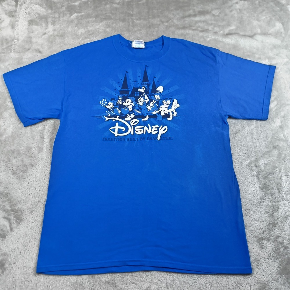 Disney Cast Exclusive Collection Shirt Men Large Mickey Mouse Minnie Donald Duck